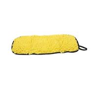 VILLFUL Serviette Sèche Cheveux pour Animaux Microfibre Chenille Absorbante avec Poches pour Serviette de Bain Douce pour Chien Chat et Chiot Usage Intérieur et Extérieur Jaune