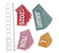 VILLFUL Set Calendrier Flip Coloré pour Salle de Classe Ensemble Bulletin Board avec Cartes de Date pour École Maternelle et Décoration Murale Vibrante et Facile à Installer