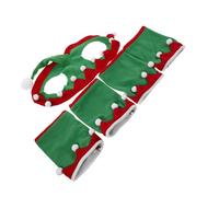VILLFUL Set de Décoration de Noël pour Chevaux avec Chapeau et Protections Respirantes pour Jambes Accessoires Festifs pour Parades et Fêtes