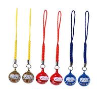 VILLFUL Set de Pendentifs Chat Fortune avec Clochettes pour Sacs et Téléphones Décoration Porte-clés Festive Créatif Couple Noël