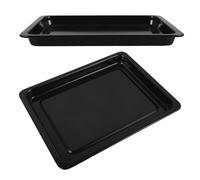 VILLFUL Set de Plaques de Distribution Chaleur Lot de 2 en Émail Noir 34x26x2,5 Cm et Grosse Résistance pour Boulangeries Professionnelles