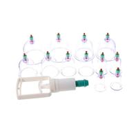 VILLFUL Set de Ventouses Aspiration Épaisses pour Usage Domestique Ventouses Durables pour Massage Corps Complet Modelage Poitrine Jambes et Bras Kit Professionnel de Cupping