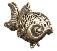 VILLFUL Statue De Poisson Laiton Figurine Décorative Sculpture De Poisson Ornement De Bureau