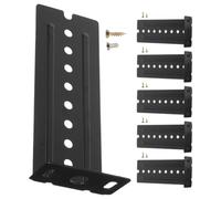 VILLFUL Support Coulissant Clavier en Acier Inoxydable Équerre Charge Lourde, Design de Bruit, pour Tiroir Coulissant de Commode, 1 Set Noir