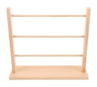 VILLFUL Support de Rangement pour Rubans en Bois Massif à Plusieurs Niveaux, Présentoir Polyvalent pour Bobines de Ruban, pour Boutique de Gâteaux et Usage Domestique