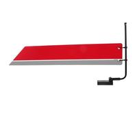 VILLFUL Support Détiquette pour Rayonnage Porte Étiquette Noir et Argenté avec Barre Suspendue Organiseur de Catégories pour Installation sans Outil Complet avec Barre Rouge et Accessoires
