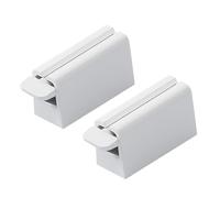 VILLFUL Support Mural Presse-dentifrice sans Perçage Distributeur Pratique pour Tubes de Dentifrice Économiseur de Pâte Accessoire Suspendu pour Salle de Bain Lot de Blanc