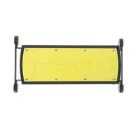 VILLFUL Support Réglable en Métal Caoutchouc Antidérapant pour Nail Art Tabouret Pliable Léger Jaune pour Pédicure à Domicile et Manucure Professionnelle