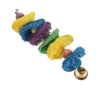 VILLFUL Suspendre pour Oiseaux à Lusure à Mâcher pour Perroquets Accessoire de Jeu pour Exercices et Divertissement des Petits Oiseaux