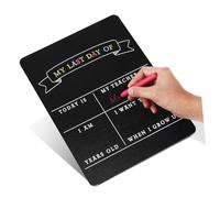 VILLFUL Tableau Double Face pour Rentrée et Fin Dannée Scolaire Panneau Ardoise pour Messages et Objectifs Classe Souvenir pour Premiers et Derniers Jours Décole
