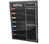 VILLFUL Tableau Magnétique Effaçable Menu Hebdomadaire pour Réfrigérateur Planificateur de Repas Réutilisable Organiseur Maison et Bureau Support Notes et Rappels