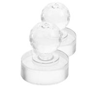 VILLFUL Tampon à Fards à Paupières 2pcs en Acrylique pour Maquillage Précis et Esthétique, Outil de Pression pour Blush et Sourcils, pour Usage Professionnel