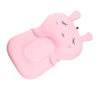 VILLFUL Tapis de Bain pour Bébé Rose en Polyester, Coussin Antidérapant | Confortable et Sûr, Maintien Ajusté pour Tout-petit, Usage Bain Quotidien, Finition Rose