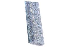 VILLFUL Tapis de Table Manucure Professionnelle Décoratif Coussin pour Nail Art Salon et DIY Fond Lumineux Argenté avec Pierres Étincelantes