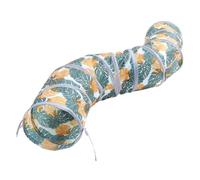 VILLFUL Tunnel pour Chat Interactif avec Balle de Jeu Polyester Léger et Pliable Accessoire Ludique Antistress pour Chats Intérieur pour Chaton et Animaux de Compagnie