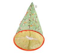 VILLFUL Tunnel pour Chat Portable avec Balle Peluche Interactif pour et Petits Animaux Tunnel de Jeu Stimulant Linstinct de Chasse et Offrant Un Refuge Sécurisé