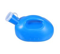 VILLFUL Urinoir Portable Homme 3000 Ml Bleu Ergonomique en Plastique Lisse, Flacon D'urine Réutilisable Grosse Capacité, Voyage, Hôpital et Usage Personnes Âgées