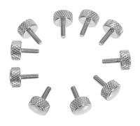 VILLFUL Vis anti-desserrage, vis moletées pour vernier calipers, lot de 10 pcs, métal argenté, M2, installation facile, usage prolongé, pour pied à coulisse