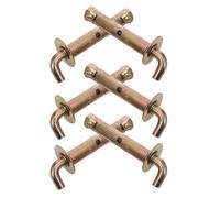 VILLFUL Vis d'expansion pour fixation murale, crochet d'expansion pour chauffe-eau, M10x100, fer, 3 ensembles, stabilité renforcée, étanche, pour mur en béton et chauffe-eau électrique