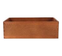 VILLFUL Wooden Crate Box Wood Storage Crate Box Multi-Use Case with Built-In Side Handles for Organizing Various Sundries and Home Storage