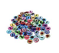 VILLFUL Yeux Simulation Matériaux Poupée DIY 100pcs Patchs Joujou Style Mixte Assortiment