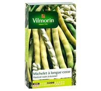 Vilmorin 1161351 Pack de Graines Haricot Michelet à Longue Cosse