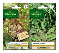 Vilmorin 3605141 Laitue, Vert/Rouge, 90 x 2 x 140 cm & 3910741 Roquette cultivée, Vert, 90 x 2 x 140 cm