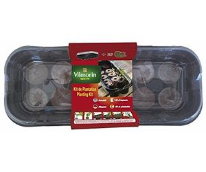Vilmorin 3990626 Mini Kit de Serre Souple + 10 Pastilles Fibre de Coco Tout-en-Un