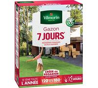Vilmorin 4460715 Gazon 7 Jours, Vert, 3 kg