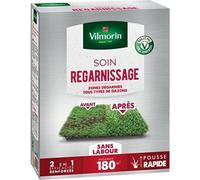 Vilmorin Semences pour gazon – Soins régarnissage universel 2-en-1, Vert, 3 kg