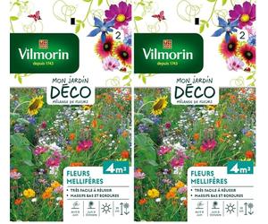 Vilmorin 5862842 Fleur mellifère Multicolore 9 x 0.5 x 16 cm (Lot de 2)
