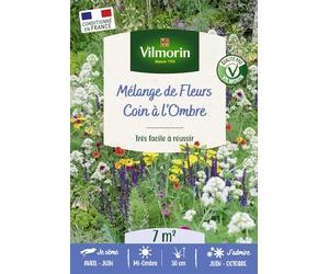 VILMORIN-5868447 Mélange de fleurs 7 m² - Coin à l'ombre