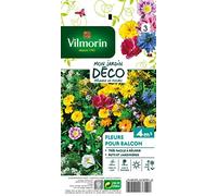 Vilmorin Fleur Annuelle pour Balcons Multicolore | Pots, jardinières, fleurs annuelles, 30cm, facile à réussir, semis mars à juin, floraison juin à octobre