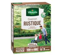 Vilmorin Semences de gazon – Gazon Rustique 4460415 – Vert – 3 kg