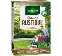VILMORIN - Gazon Rustique - Robuste et esthétique, 1kg, Vert