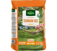 Vilmorin Gazon 4460517 – pour terrain sec, vert – 10 kg