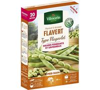 Vilmorin - Graines de Haricot à écosser Flavert 20m type Flageolet - Phaseolus Vulgaris
