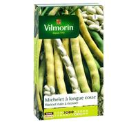 Vilmorin 1161351 Pack de Graines Haricot Michelet à Longue Cosse