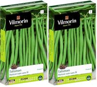 Vilmorin Haricot Talisman Boite 140g, Vert (Lot de 2)