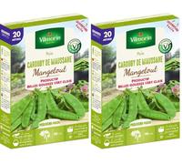 Vilmorin Pois Carouby de Maussane Boite série 20m, Vert (Lot de 2)