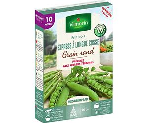 Vilmorin Pois Express a Longue Cosse 10 m, Vert