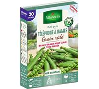 Vilmorin Pois Téléphone a rames Boite série 20m, Vert