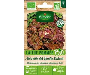 Vilmorin - Sachet de graines Laitue Pommée Merveille des 4 Saisons BIO