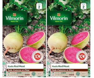 Vilmorin - Sachet graines Radis Red Meat (Lot de 2)