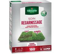 Vilmorin Semences pour gazon – Soins régarnissage universel 2-en-1, Vert, 3 kg