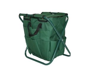 Vilmorin - Tabouret Pliant de Jardin 39 x 29 x 41 cm - Transport Petits Outils - Sac Détachable - Assise (100 Kg)