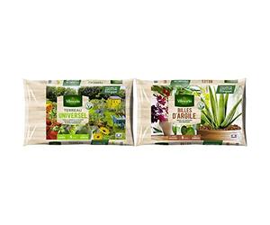 Vilmorin Terreau Universel, Marron - 5 L & Billes d'argile, Marron - 5 litres - 1,8 kg