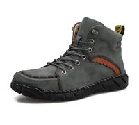 Vilobel Mens Slip on Shoes, Men's Orthopedic Safety Work Shoes, Lightweight, Shock Absorption, Non-Slip (Grey,47)