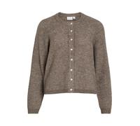 Vila O-Neck Knit Vilory Cardigan en Tricot à col Rond L/S Noos, Falcon, L Femme
