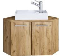Vilosa meuble sous lavabo coin chêneReproduction.